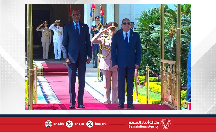 الرئيس المصري يستقبل نظيره الرواندي