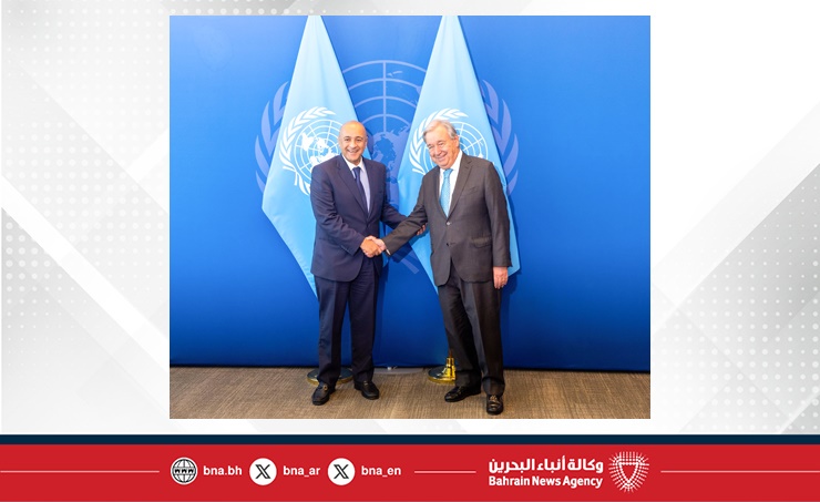 الأمين العام للأمم المتحدة يستقبل الأمين العام لمجلس التعاون ويشيد بجهود دول المجلس في تعزيز إحلال الأمن والسلام بالمنطقة والعالم