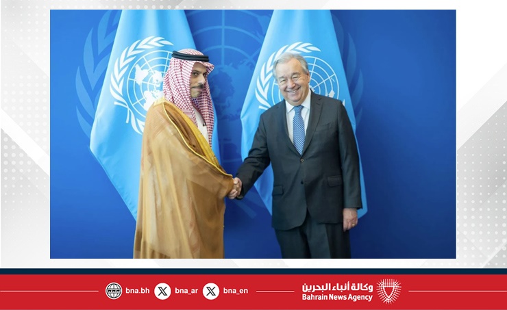 بحث التعاون والمستجدات الإقليمية بين وزير الخارجية السعودي والأمين العام للأمم المتحدة
