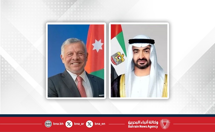 رئيس الإمارات وملك الأردن يبحثان التطورات الإقليمية