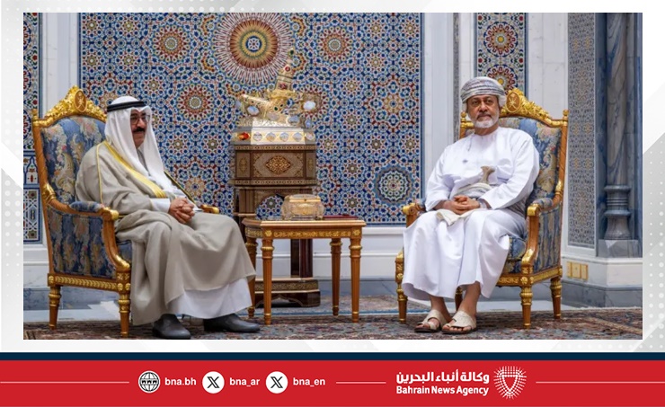 أمير دولة الكويت وسلطان عُمان يبحثان العلاقات ودعم التعاون المشترك