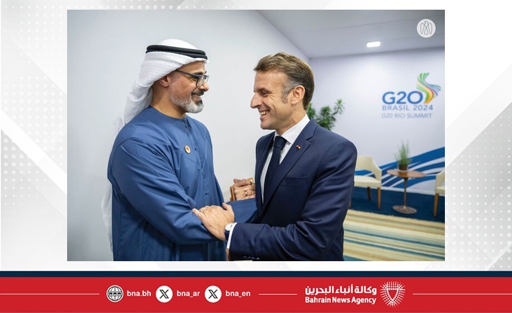 Crown Prince of Abu Dhabi holds discussions with President of France at ...