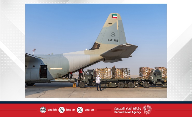 إقلاع الطائرة الثامنة من الجسر الجوي الكويتي الثاني محملة بالمساعدات لإغاثة غزة