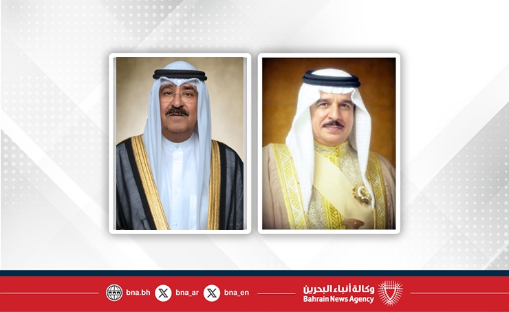 جلالة الملك المعظم يتلقى برقية شكر جوابية من سمو أمير دولة الكويت