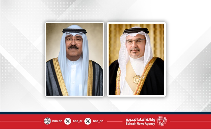 البحرين – سمو ولي العهد ورئيس مجلس الوزراء يعزي أمير دولة الكويت في وفاة الشيخ سلمان حمود السلمان الحمود الصباح