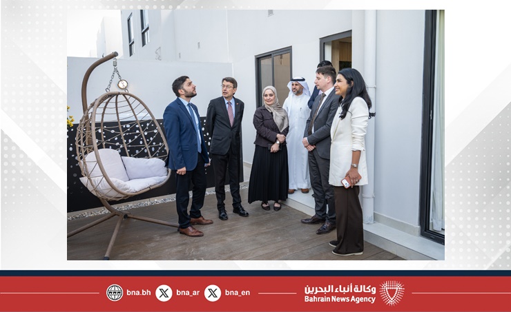 سفير جمهورية ألمانيا الاتحادية لدى مملكة البحرين يطلع ميدانيا على المشاريع الإسكانية بمدينة سلمان