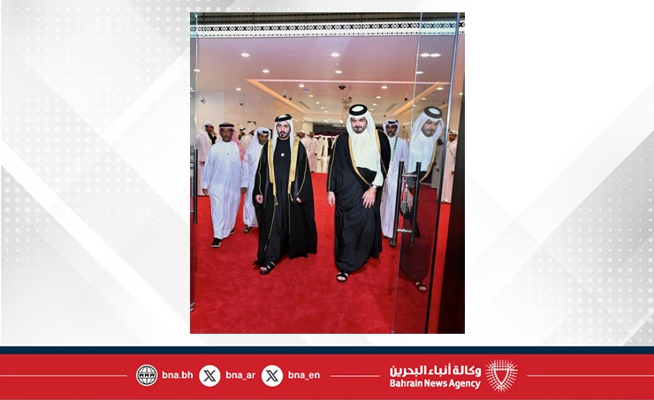 سمو الشيخ خالد بن حمد يحضر حفل افتتاح كأس العرب