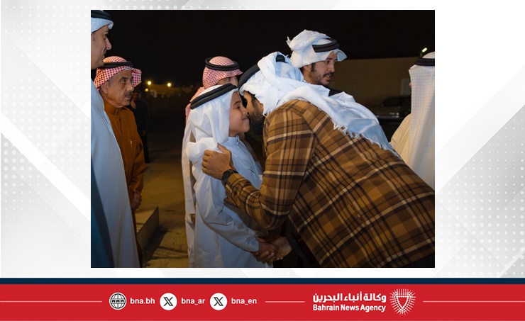 سمو الشيخ ناصر بن حمد آل خليفة يفتتح مسجد الشيخة نيلة بنت حمد بن محمد آل خليفة في المحافظة الجنوبية