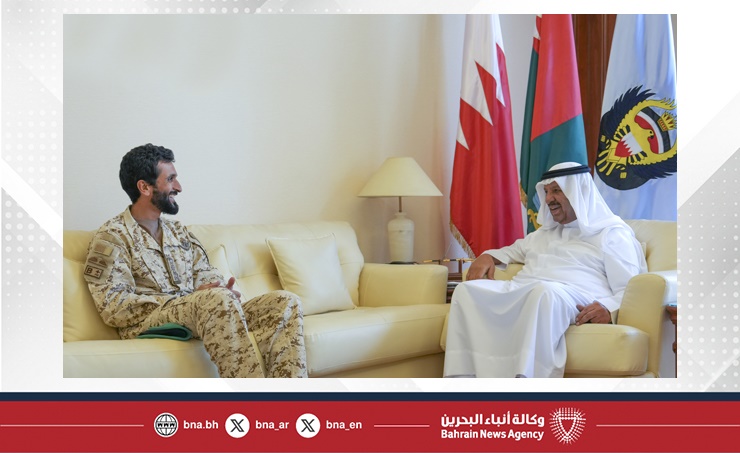 القائد العام لقوة دفاع البحرين يستقبل سمو الفريق الركن الشيخ ناصر بن حمد آل خليفة مستشار الأمن الوطني قائد الحرس الملكي