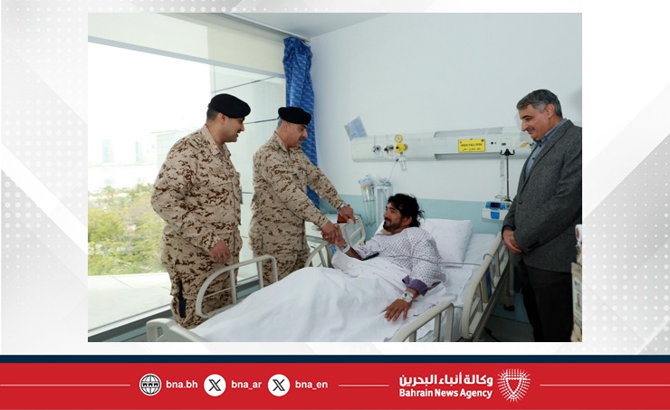 RMS Commander visits King Hamad University Hospital to check on injured in university attack