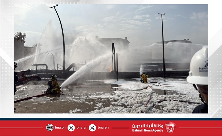 الدفاع المدني يعلن عن السيطرة على الحريق الذي اندلع في أحدى المنشآت بمنطقة المعامير ‏