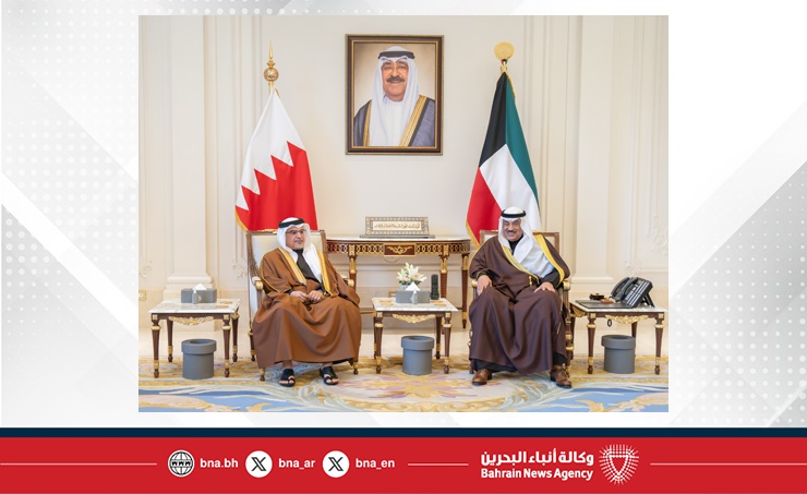 HRH the Crown Prince and Prime Minister meets with the Crown Prince of the State of Kuwait