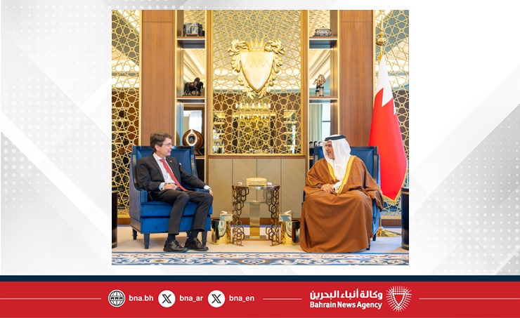 HRH the Crown Prince and Prime Minister receives the newly appointed Ambassador of the Federal Republic of Germany to the Kingdom of Bahrain