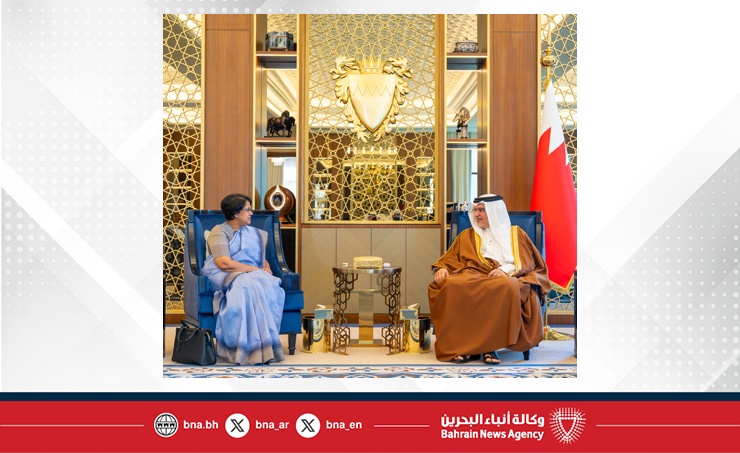 HRH the Crown Prince and Prime Minister receives the newly appointed Ambassador of the Democratic Socialist Republic of Sri Lanka to the Kingdom of Bahrain