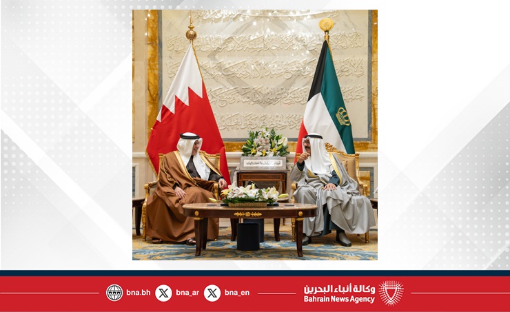 HRH the Crown Prince and Prime Minister meets with the Amir of the State of Kuwait