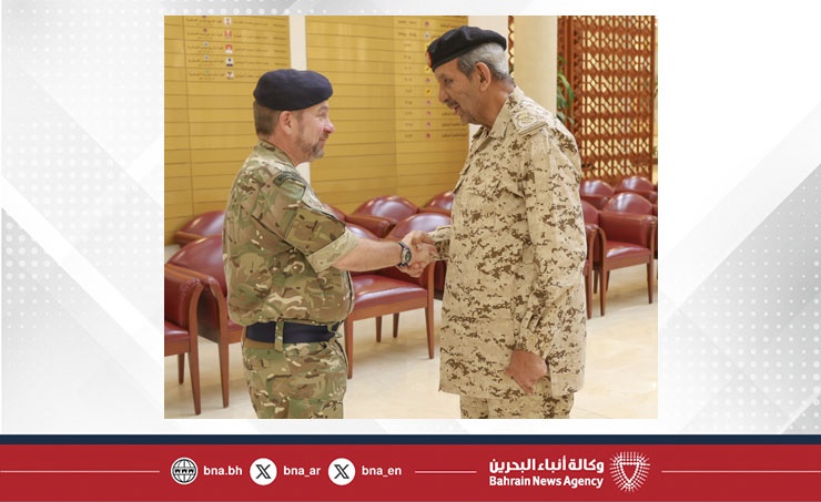Commander-in-Chief receives UK Defence Senior Advisor to MENA