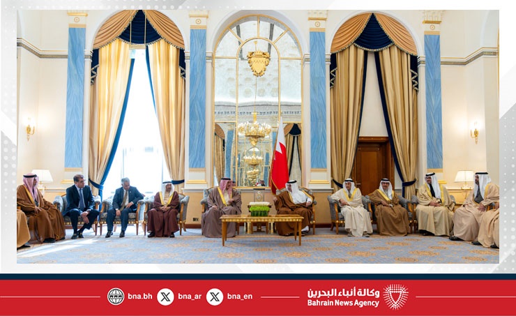 HRH the Crown Prince and Prime Minister meets with the Speaker of the Council of Representatives and the Chairman of the Shura Council