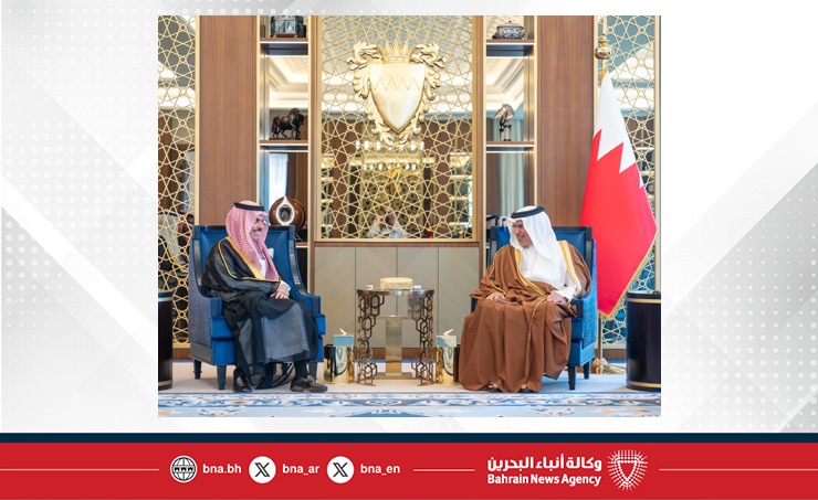 HRH the Crown Prince and Prime Minister meets with the Minister of Foreign Affairs of the Kingdom of Saudi Arabia