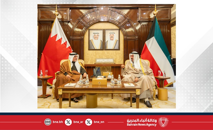 HRH the Crown Prince and Prime Minister meets with the Prime Minister of the State of Kuwait