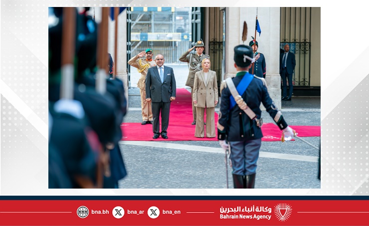 سمو ولي العهد رئيس مجلس الوزراء: مملكة البحرين والجمهورية الإيطالية تربطهما علاقات صداقة وتعاون تاريخية وثيقة امتدت عبر التاريخ وتميزّت بتطورها وتقدمها المتواصل