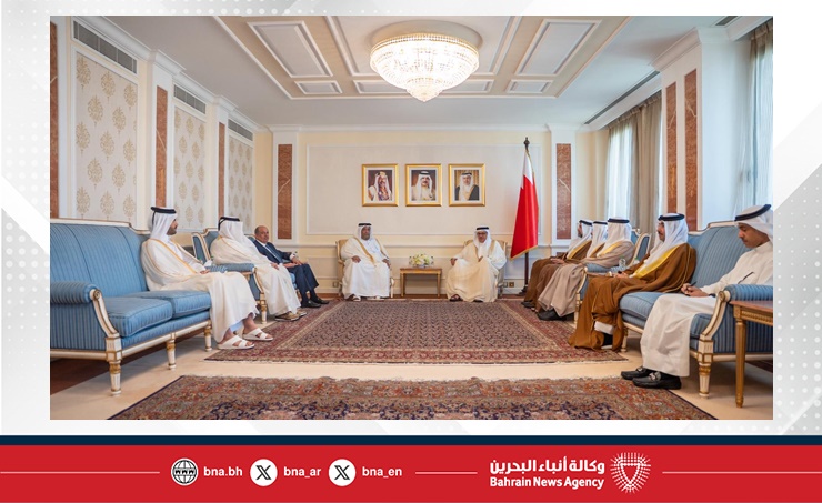 وزير الخارجية يستقبل سفير دولة قطر لدى مملكة البحرين بمناسبة انتهاء فترة عمله