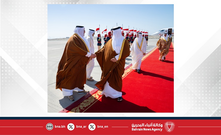 سمو ولي العهد رئيس مجلس الوزراء يعود إلى أرض الوطن قادما من دولة قطر بعد زيارة أخوية