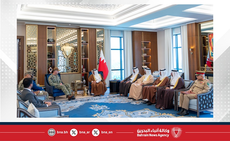 سمو ولي العهد نائب القائد الأعلى للقوات المسلحة رئيس مجلس الوزراء يؤكد أن العلاقات البحرينية الأمريكية تشهد كافة مساراتها تقدما وتطورا ملحوظا في مختلف المجالات وخاصة العسكري والدفاعي منها