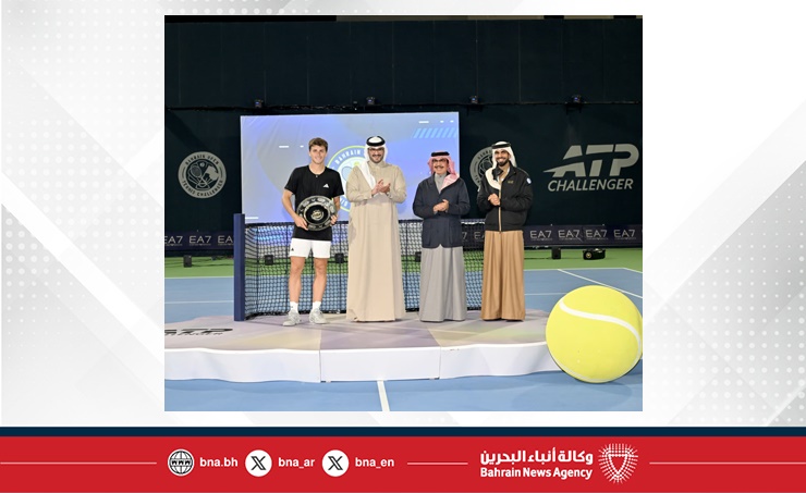 اختتام بطولة البحرين المفتوحة ATP تشالنجر للتنس بحضور سمو وزير ديوان رئيس مجلس الوزراء.. وزير الداخلية يشيد بالرعاية الملكية للقطاع الرياضي ودورها في تعزيز مكانة البحرين على الخارطة الرياضية العالمية