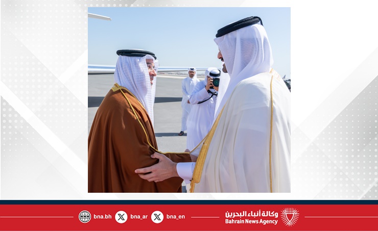 سمو ولي العهد رئيس مجلس الوزراء يصل إلى دولة قطر في زيارة أخوية