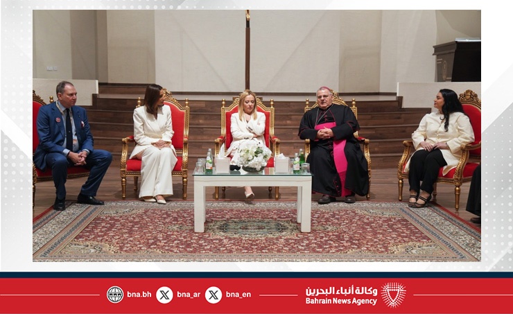 مركز الملك حمد العالمي للتعايش والتسامح ينظم زيارة لدولة رئيسة وزراء الجمهورية الإيطالية لكاتدرائية سيدة شبه الجزيرة العربية