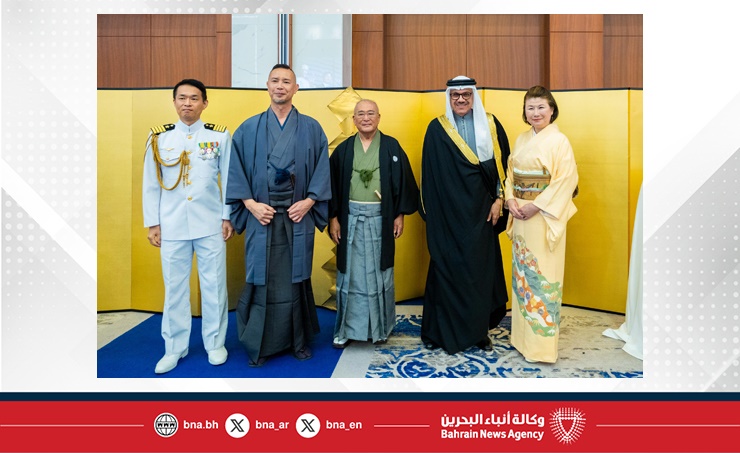 وزير الخارجية يحضر حفل استقبال سفارة اليابان لدى مملكة البحرين بمناسبة عيد ميلاد صاحب الجلالة إمبراطور اليابان