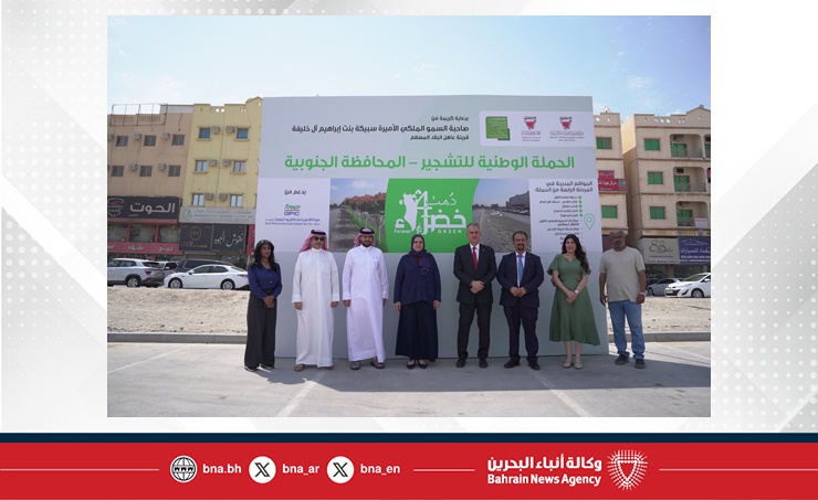 ضمن المرحلة الرابعة من (دمت خضراء).. تشجير شارع المحزورة في المحافظة الجنوبية