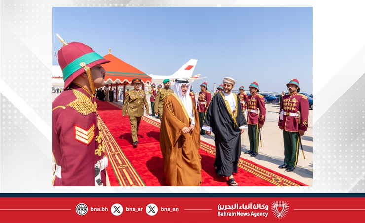سمو ولي العهد رئيس مجلس الوزراء يصل إلى سلطنة عمان في زيارة أخوية
