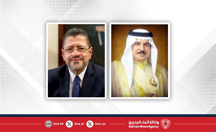 جلالة الملك المعظم يهنئ رئيس جمهورية كوستاريكا بذكرى الاستقلال
