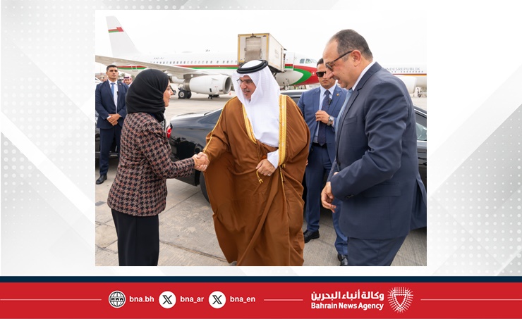 سمو ولي العهد رئيس مجلس الوزراء يغادر جمهورية مصر العربية عائدا إلى أرض الوطن بعد أن حضر نيابة عن جلالة الملك المعظم حفل افتتاح المتحف المصري الكبير