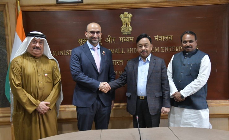 Industry Minister Meets Indian Minister Of Micro Small And Medium 