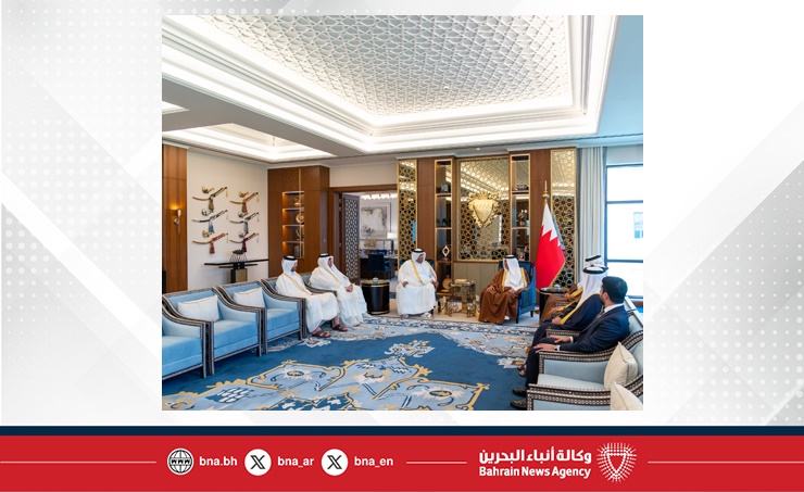 سمو ولي العهد رئيس مجلس الوزراء يستقبل سفير دولة قطر لدى مملكة البحرين بمناسبة انتهاء فترة عمله