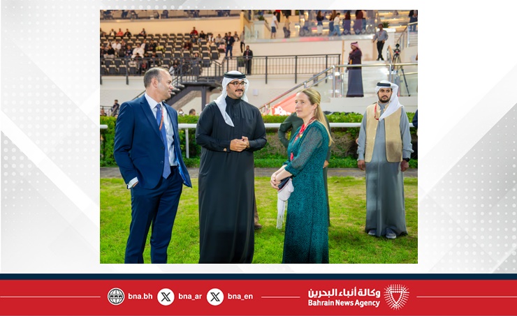سمو الشيخ عيسى بن سلمان بن حمد يشهد الجولة الثانية لبطولة البحرين الدولية
