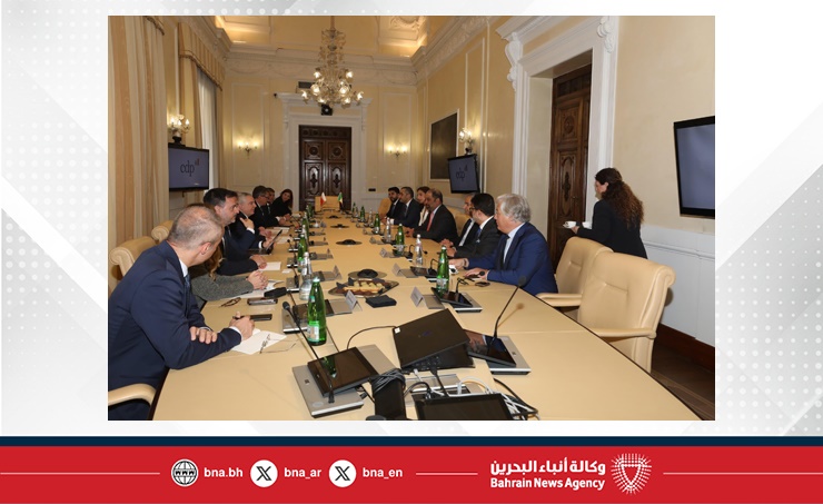 وزير المالية والاقتصاد الوطني: مملكة البحرين تمتلك بيئة استثمارية جاذبة بما يعزز فرص إقامة شراكات اقتصادية أوسع مع مختلف دول العالم ومنها الجمهورية الإيطالية