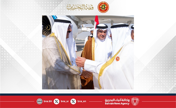 سمو أمير دولة الكويت يصل إلى مملكة البحرين للمشاركة في أعمال الدورة السادسة والأربعين للمجلس الأعلى لمجلس التعاون لدول الخليج العربية