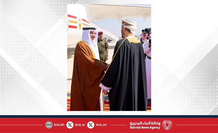 سمو ولي العهد رئيس مجلس الوزراء يصل إلى سلطنة عمان في زيارة أخوية