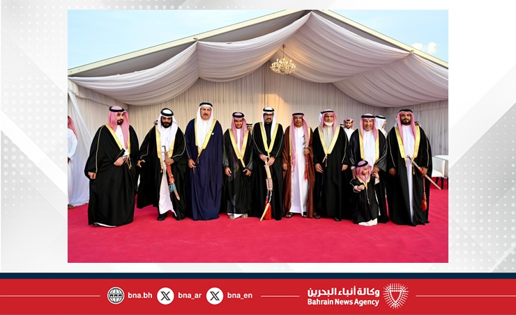 سمو محافظ المحافظة الجنوبية يحضر عرضة واحتفال أهالي الزلاق