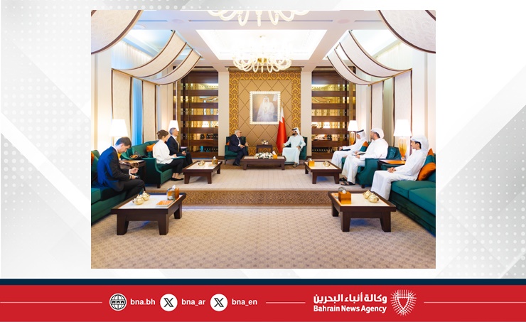 سمو الشيخ ناصر بن حمد آل خليفة يستقبل نائب وزير الخارجية الروسي ويؤكد عمق التعاون بين البلدين