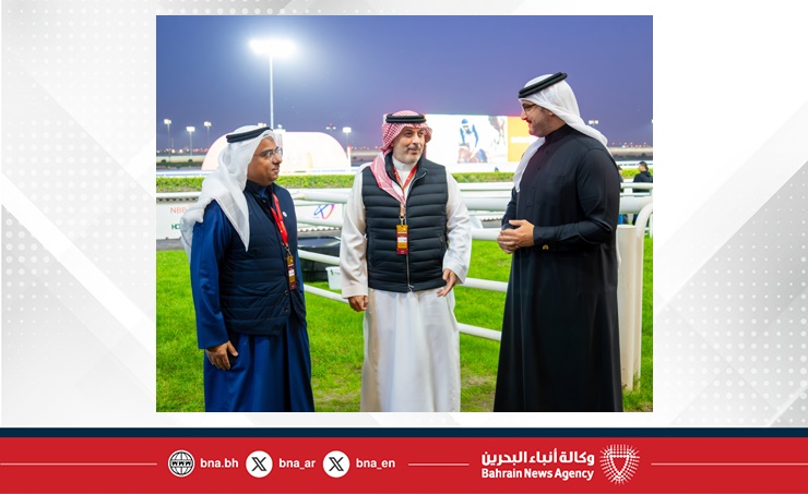 سمو الشيخ عيسى بن سلمان بن حمد يشهد الجولة الثانية لبطولة البحرين الدولية