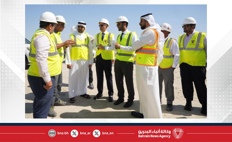 وزير الأشغال يتفقد سير أعمال مشروع الجسر الرابط بين جسر الشيخ عيسى بن سلمان وشارع 105 في البسيتين