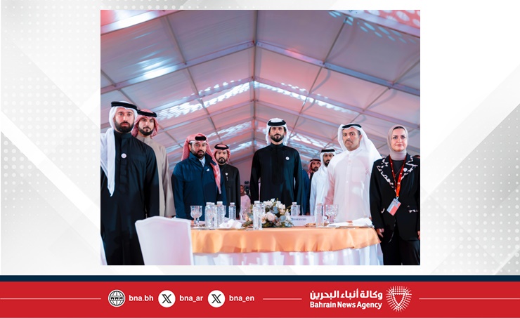 سمو ولي العهد رئيس مجلس الوزراء ينيب ناصر بن حمد لحضور حفل ختام بطولة الشرق الأوسط للرجل الحديدي 70.3 سمو ولي العهد رئيس مجلس الوزراء ينيب ناصر بن حمد لحضور حفل ختام بطولة الشرق الأوسط للرجل الحديدي 70.3