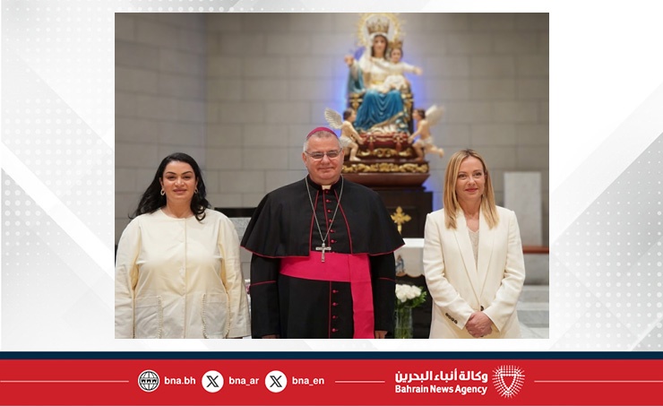 مركز الملك حمد العالمي للتعايش والتسامح ينظم زيارة لدولة رئيسة وزراء الجمهورية الإيطالية لكاتدرائية سيدة شبه الجزيرة العربية