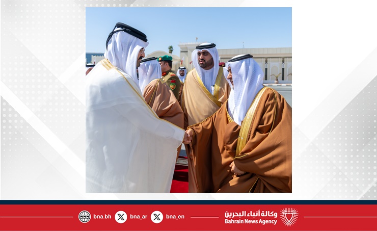 سمو ولي العهد رئيس مجلس الوزراء يصل إلى دولة قطر في زيارة أخوية