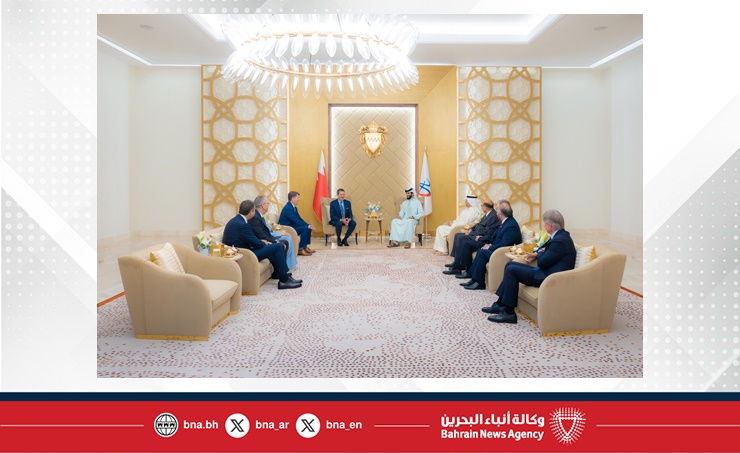 ناصر بن حمد يستقبل الرئيس التنفيذي لشركة شلمبرجير