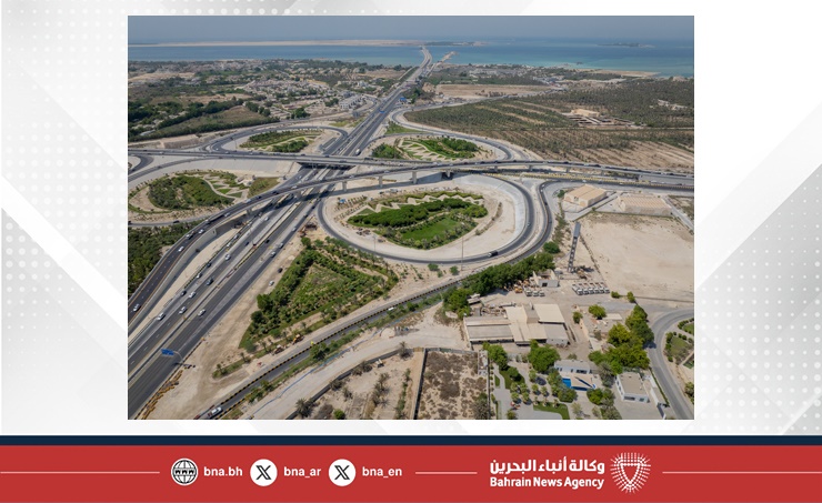 سمو الشيخ عيسى بن سلمان بن حمد يزور مشروع تطوير تقاطع الجسرة إيذانًا بافتتاحه